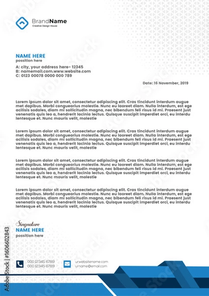Obraz Letterhead Template