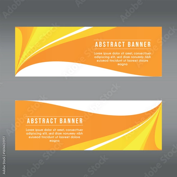 Obraz landscape banner background design concept. Web background business layout template Vector