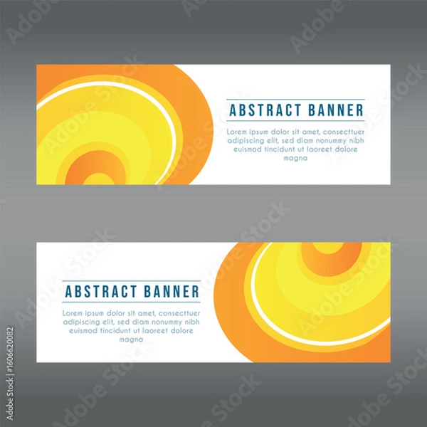Obraz landscape banner background design concept. Web background business layout template Vector