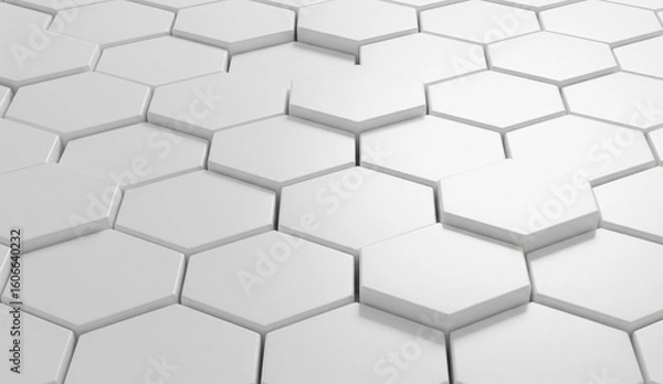 Fototapeta Clean White Honeycomb Texture