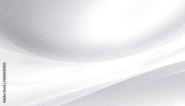 Fototapeta Abstract smooth flowing curves of light gray and white