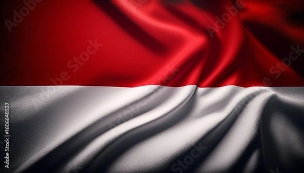 Obraz indonesia flag waving background