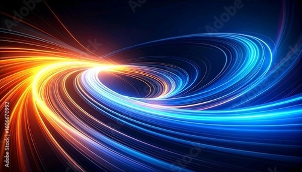 Fototapeta Abstract swirling light patterns