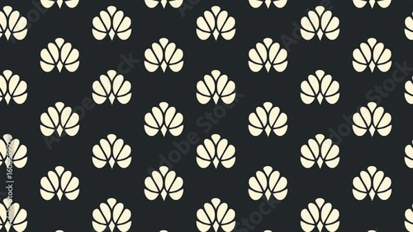 Fototapeta Vector floral pattern design multicoloured