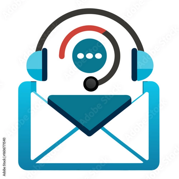 Obraz contact us icon