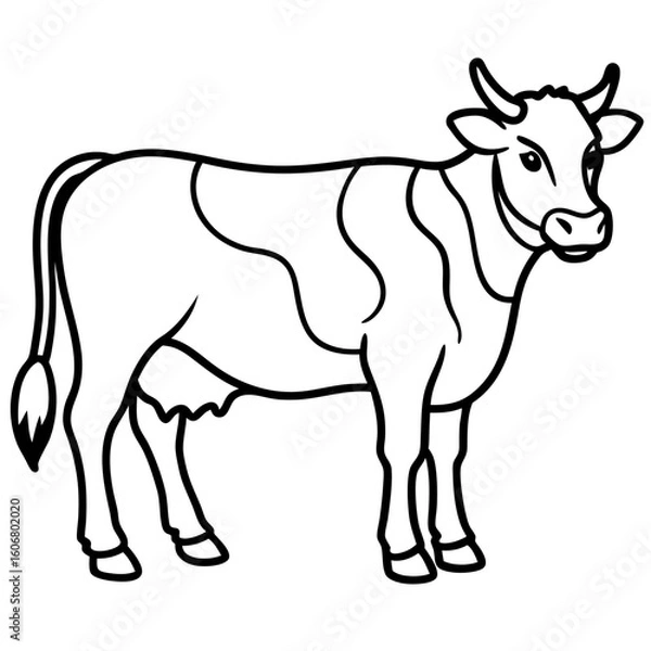 Fototapeta Cow vector