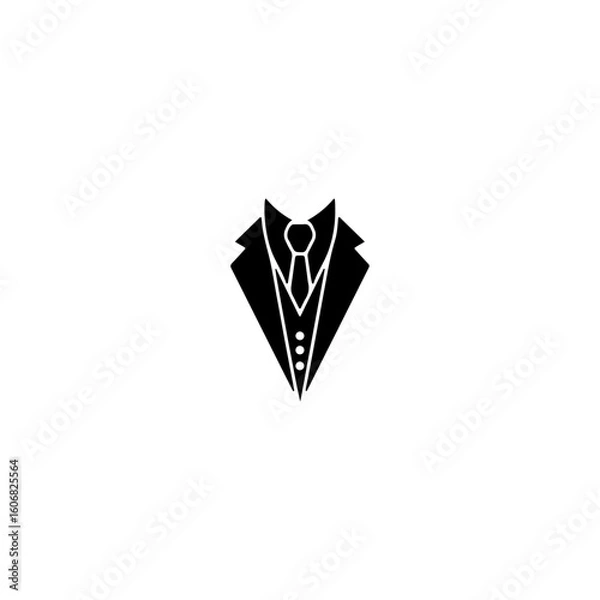 Fototapeta Tuxedo icon flat vector design.
