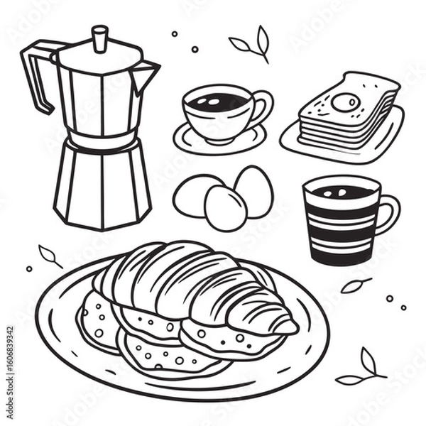 Obraz coffee and sweets