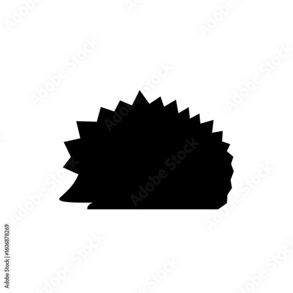 Obraz hedgehog logo design simple flat symbol icon minimalistic