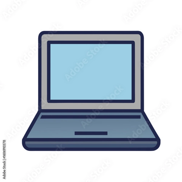 Obraz laptop isolated on white