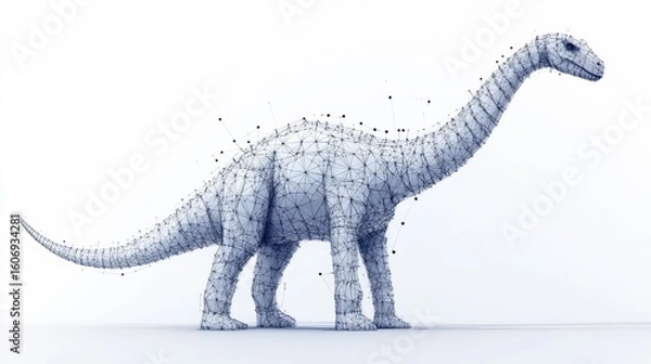 Obraz Digital dinosaur illustration