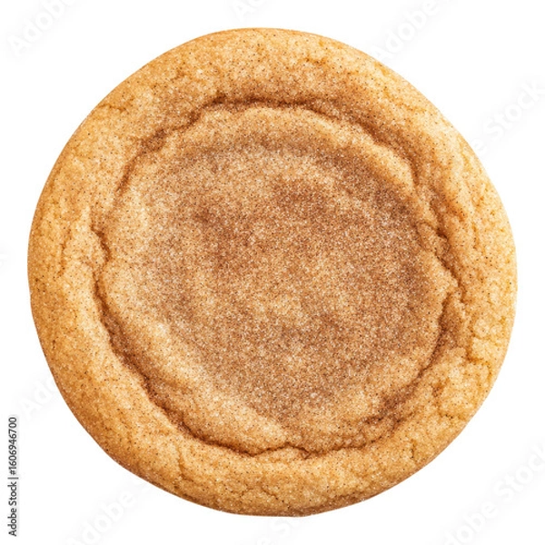 Fototapeta A snickerdoodle cookies isolated on transparent background
