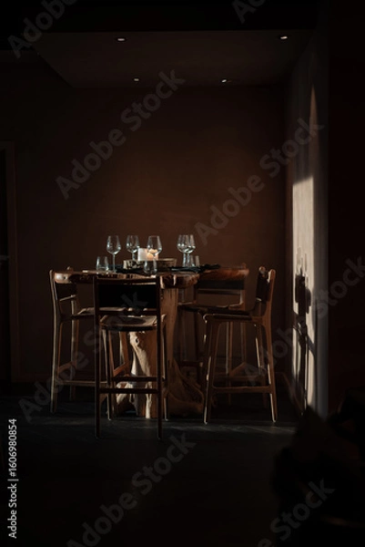 Fototapeta Food being served in luxurious ancient background