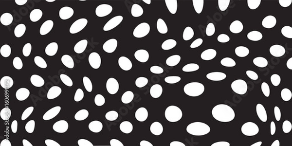 Fototapeta Vintage polka dots white and black pattern, colorful background - vector abstract background. dhot background