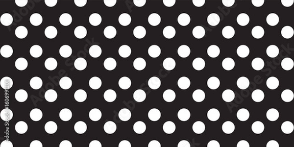 Fototapeta Vintage polka dots white and black pattern, colorful background - vector abstract background. dhot background