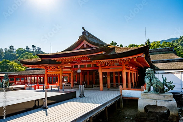 Obraz 世界遺産・日本三景厳島神社本社祓殿　広島県廿日市市宮島