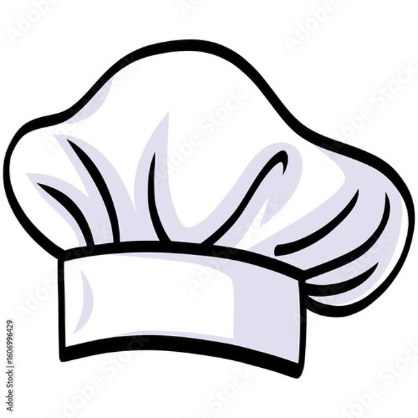 Fototapeta Chef Hat Cap Vector Illustration Doodle Drawing Art Icon