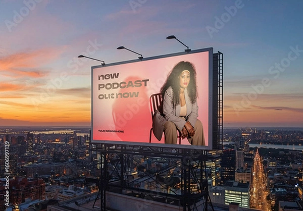 Obraz Cityscape Billboard