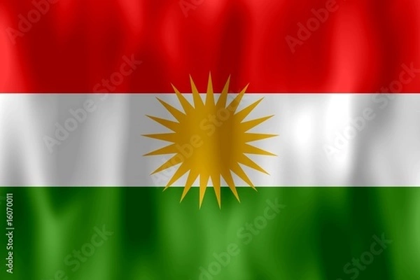 Obraz drapeau kurdistan