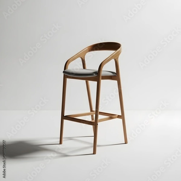 Fototapeta Curved Back Bar Stool