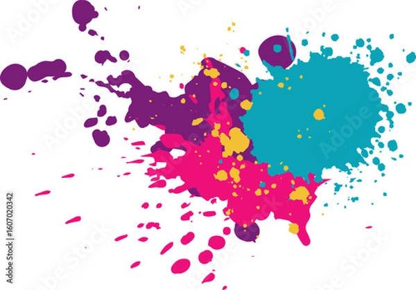 Obraz Colorful Paint Splashes