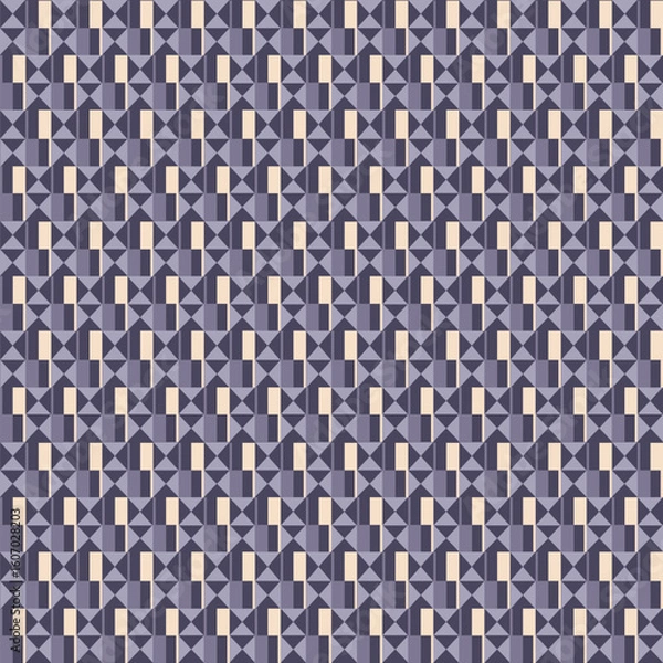 Fototapeta Geometric Monogram color Pattern Print
