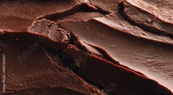 Fototapeta Cracked chocolate surface