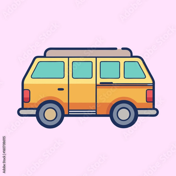 Obraz vector illustration of a van
