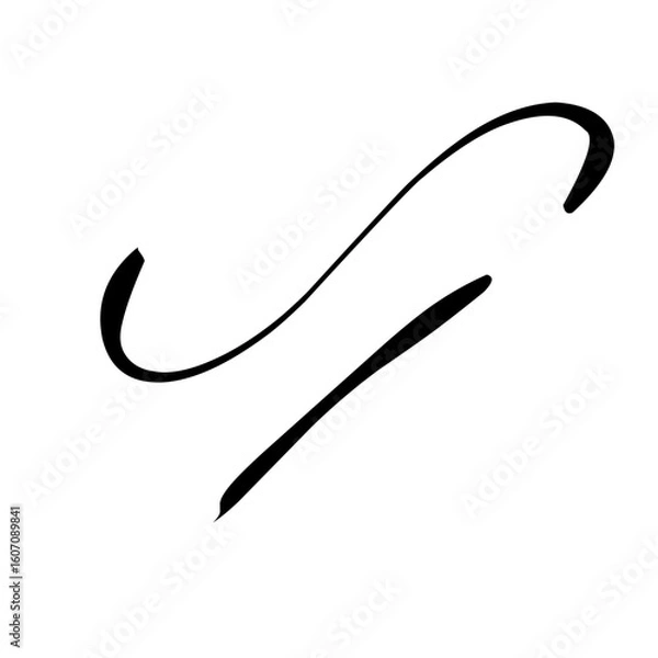 Obraz  minimalist hand drawn signature