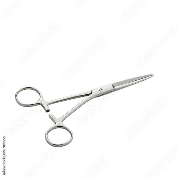 Fototapeta Surgical hemostat forceps isolated on transparent background