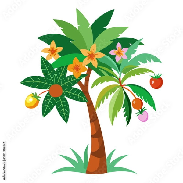 Fototapeta tropical palm tree