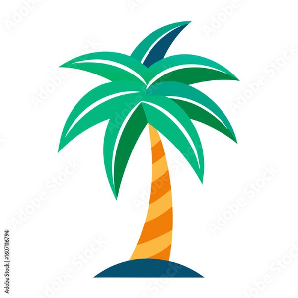 Fototapeta palm tree vector illustration
