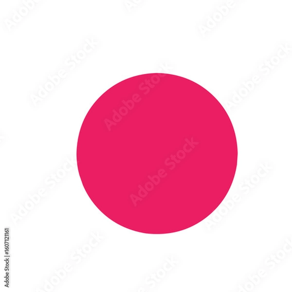 Fototapeta  Red flat circle 