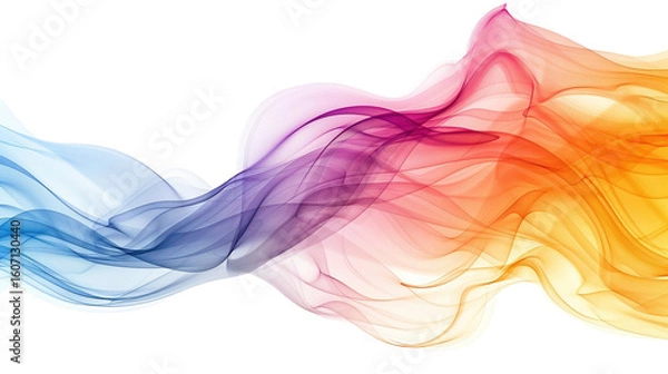 Obraz abstract colorful smoke