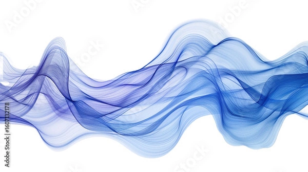 Obraz abstract blue smoke