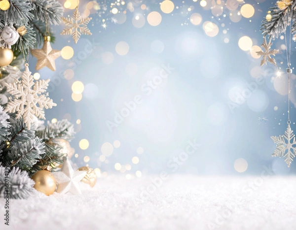 Fototapeta christmas background with balls