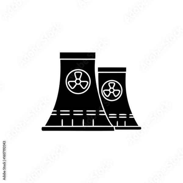 Obraz creative details thermal power station icon vector illustration