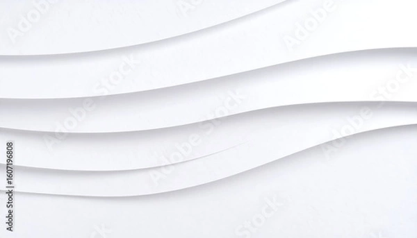 Obraz Abstract wavy white background