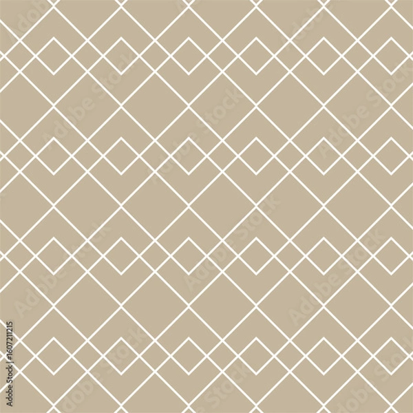 Obraz vector modern seamless geometry pattern squears, brown and white abstract background pillow print monochrome retro texture design