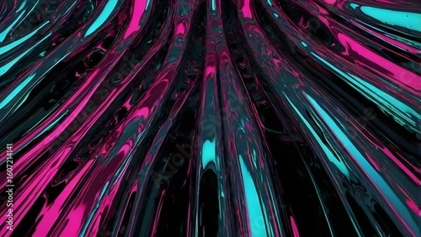 Fototapeta Vaporwave-Inspired Digital Background