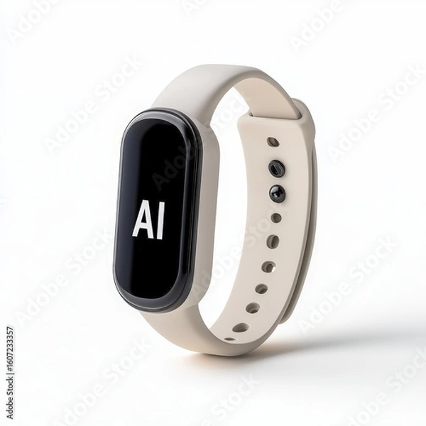 Fototapeta Stylish Smartwatch with AI Display for Modern Tech Enthusiasts and Fitness Aficionados