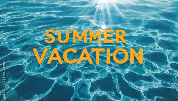 Obraz summer vacation title