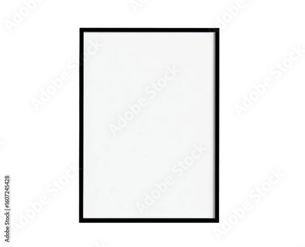 Fototapeta Blank white rectangular frame