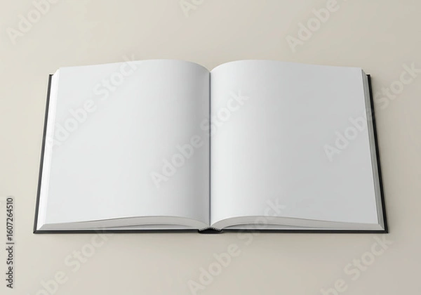 Fototapeta open book with blank pages