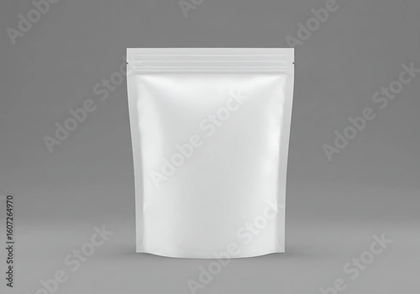 Fototapeta white blank foil packaging