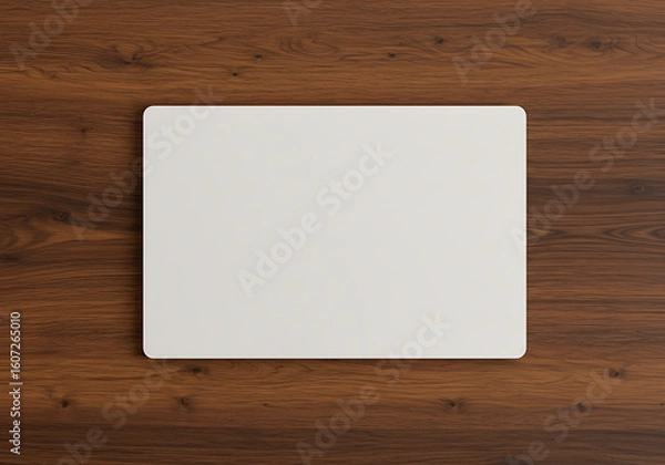 Fototapeta blank paper on wooden background