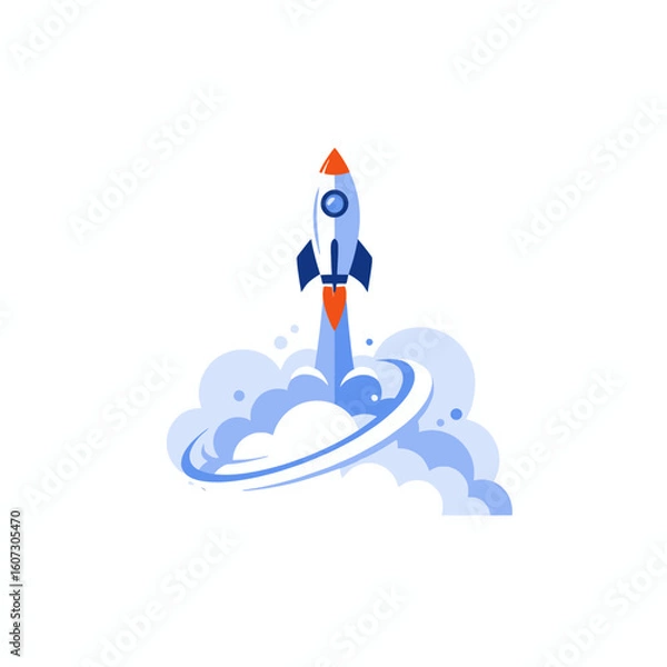 Fototapeta rocket and space