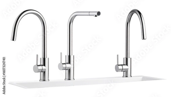 Fototapeta Mixre tap isolated on transparent background. Png