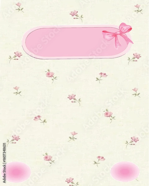 Fototapeta pink background with frame