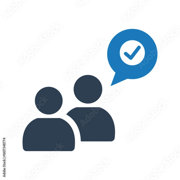 Fototapeta User check icon